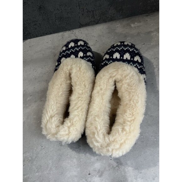 Women’s Ugg blue heart slip Ons shearling fur Lined Clogs size 6 - Picture 7 of 16